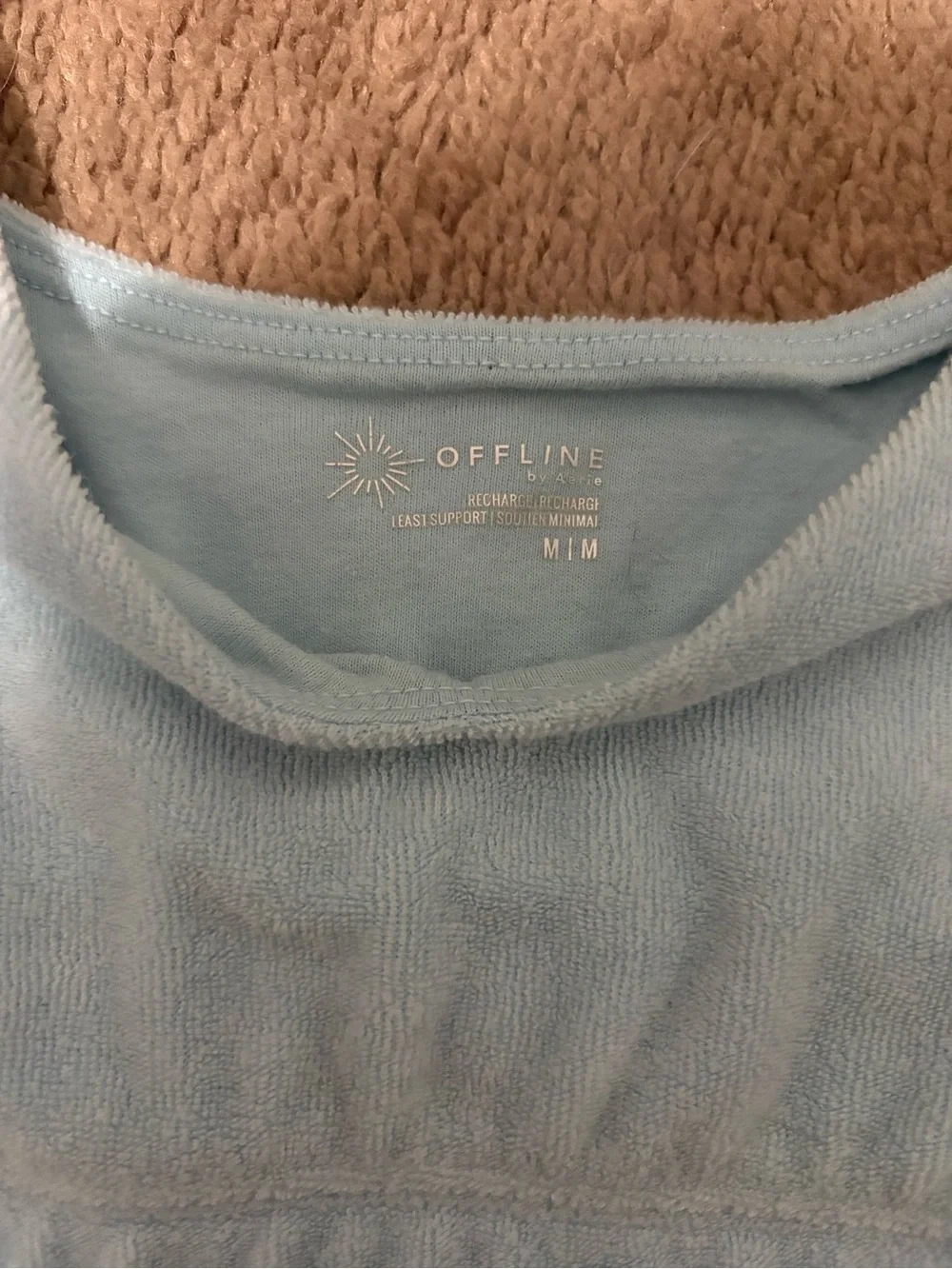 aerie Light Blue Cozy Bralette